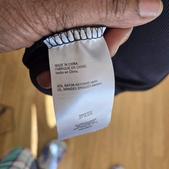 Bebe Dress sz Lg Jet Black - Picture 5 of 5